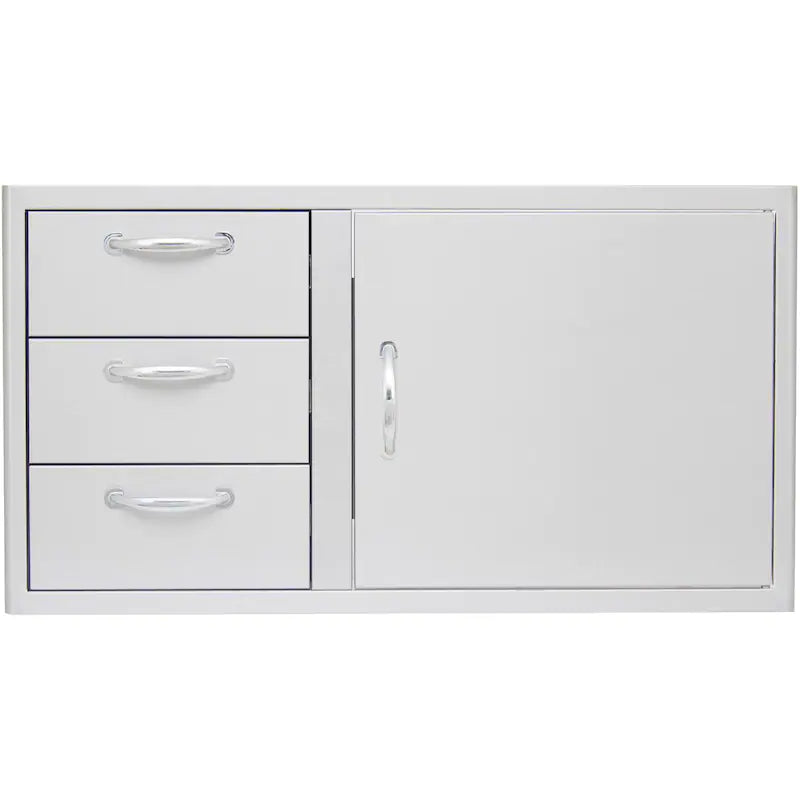 Blaze 39-Inch Stainless Steel Access Door & Triple Drawer Combo - BLZ-DDC-39-R