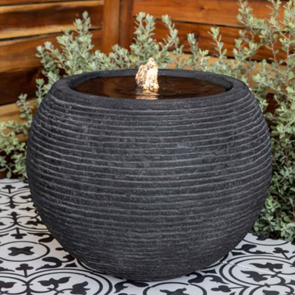 Sonora Large Fountain – Black Stone Ledge – S/1