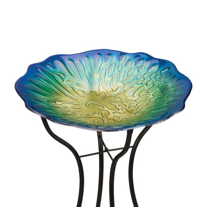 18" Birdbath with Stand - Shell