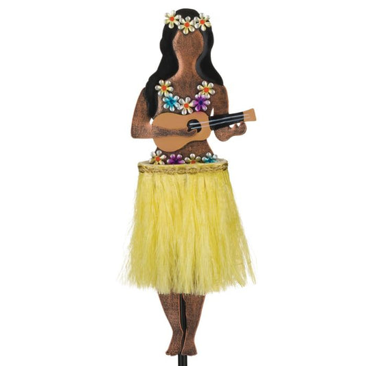 Hula Girl Solar Motion Stake - Ukelele