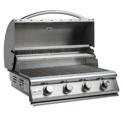 Blaze Prelude LBM 32-Inch 4-Burner Built-In Natural Gas Grill - BLZ-4LBM-NG