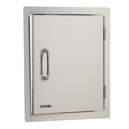 Bull 18-Inch Right Hinged Stainless Steel Single Access Door - Vertical - 89975