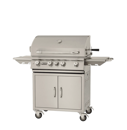 Angus Cart – 4 Burner Stainless Steel Gas Barbecue NG