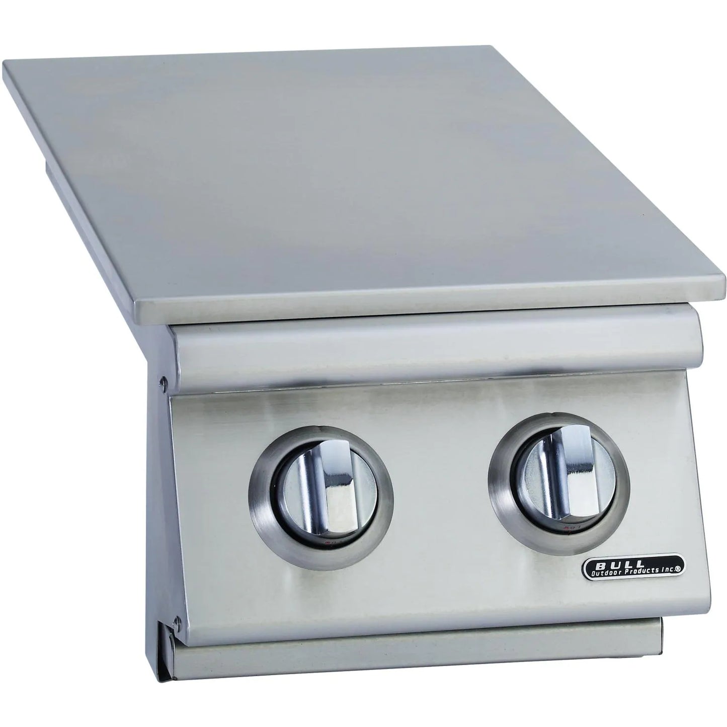 Bull Built-In Propane Gas Double Side Burner W/ Stainless Steel Lid - 30008