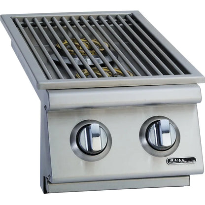 Bull Built-In Propane Gas Double Side Burner W/ Stainless Steel Lid - 30008