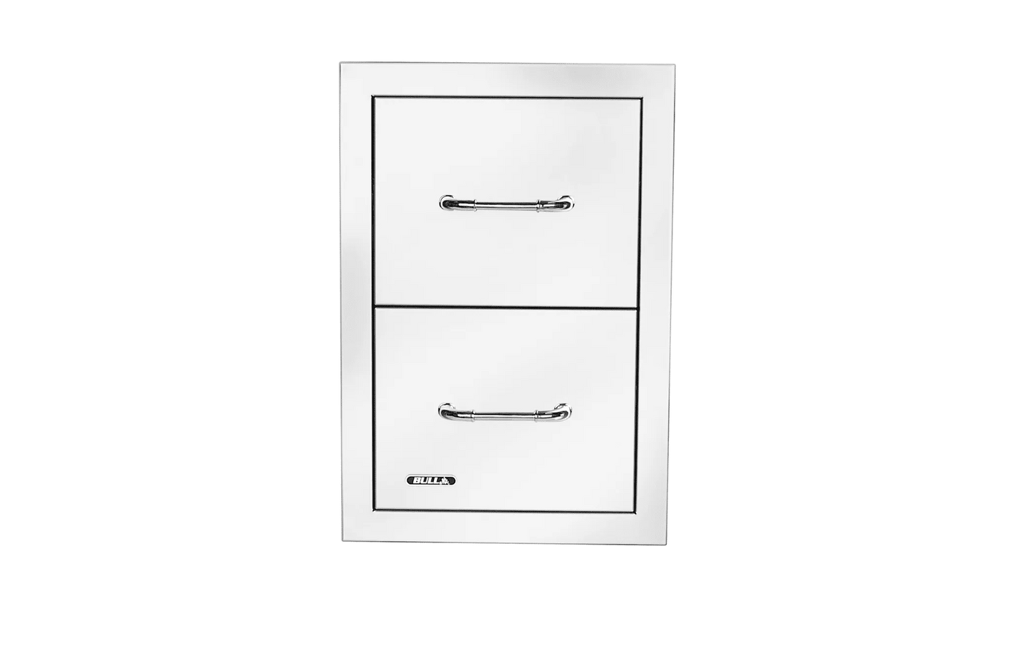 Stainless Steel Double Drawer with Reveal