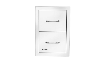 Stainless Steel Double Drawer with Reveal