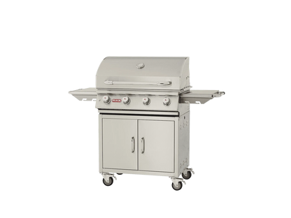 Lonestar Cart – 4 Burner Stainless Steel Gas Barbecue LP