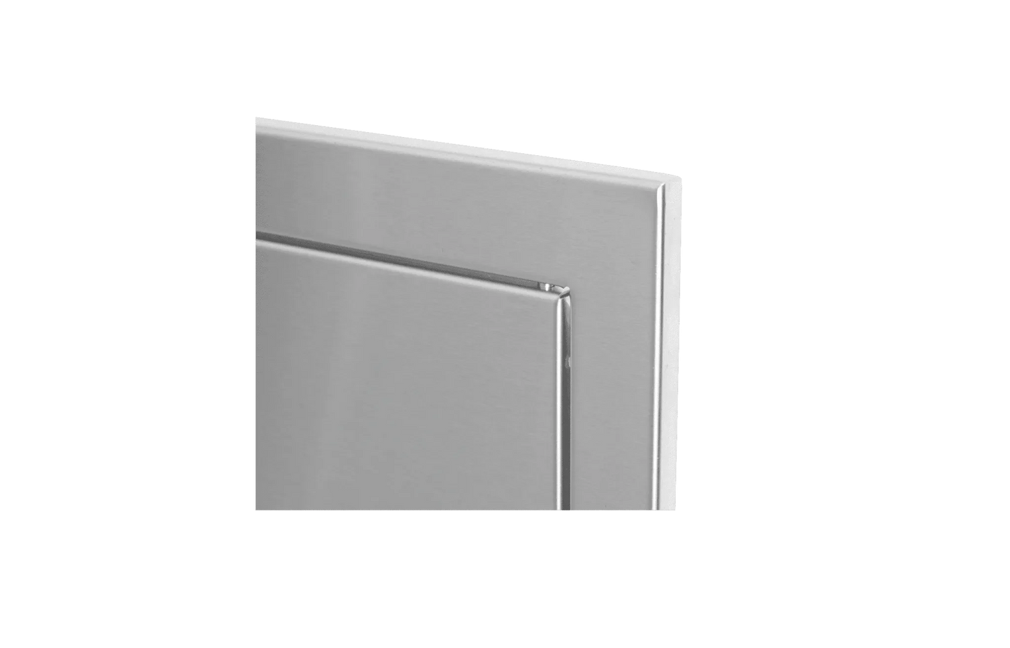 25″ Stainless Steel Double Door with Reveal