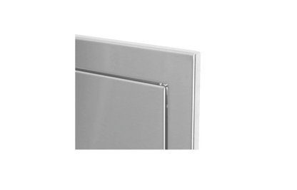 30″ Stainless Steel Double Door with Reveal