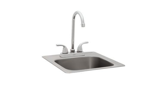 Small Stainless-Steel Sink With Faucet