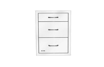 Stainless Steel Triple Drawer System with Reveal