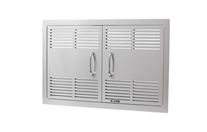 30″ Stainless Steel Vented Double Door with Reveal