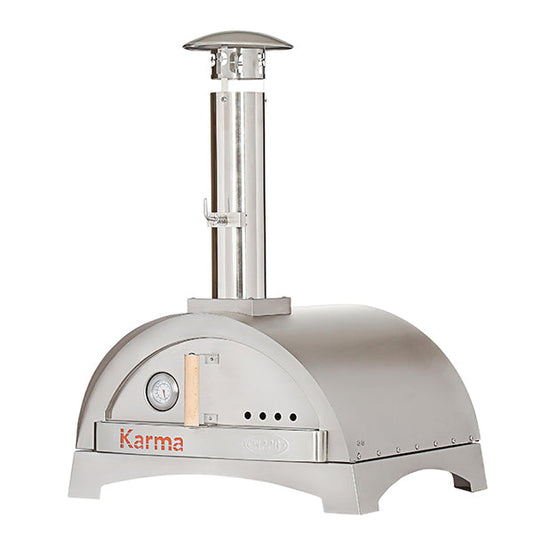 WPPO Karma 25-Inch Wood Fired Pizza Oven with Stainless Steel Base