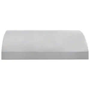 Blaze 42-inch stainless steel outdoor vent hood front view|Blaze 42-inch vent hood angled view|Blaze 42-inch vent hood LED lights detail|Blaze vent hood twin motor system|Blaze 42-inch vent hood installed in outdoor kitchen|Blaze vent hood control panel close-up