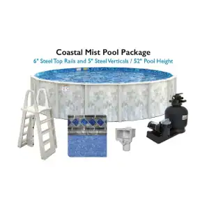 Calibay Coastal Mist 52 inch above ground pool complete kit