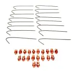 #8 split bolts for copper bonding grid corner connections