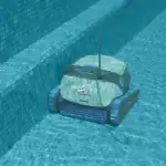 Dolphin S300 robotic pool cleaner front view|Dolphin S300 scrubbing brushes close-up|Dolphin S300 top-load filter access|Dolphin S300 cleaning pool waterline|Dolphin S300 MyDolphin Plus app spot cleaning|Dolphin S300 navigating pool wall