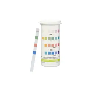 FROG 5-way test strips for pools and hot tubs|FROG test strip bottle back label