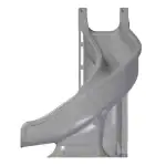 Global Pool Products Sidewinder deck mounted pool slide|Sidewinder pool slide front angle|Sidewinder slide side view|Sidewinder pool slide rear view|Sidewinder slide lifestyle backyard installation|Sidewinder slide ladder detail|Sidewinder pool slide assembly top view|Sidewinder slide flume detail|Sidewinder pool slide bottom angle