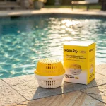 PoolRx mineral sanitizer unit poolside