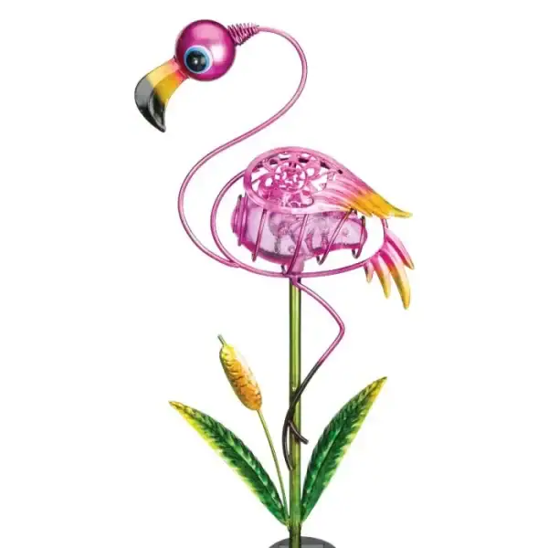 Regal Art ellipse solar stake flamingo design garden light
