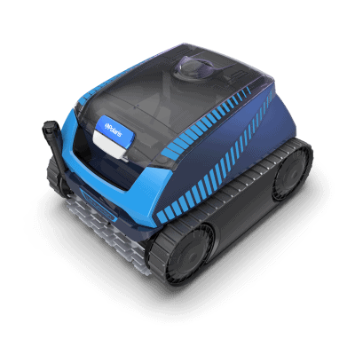The Polaris FREEDOM™ Plus Cordless (FRP550CTLR) pool cleaner is blue and black on a white background.