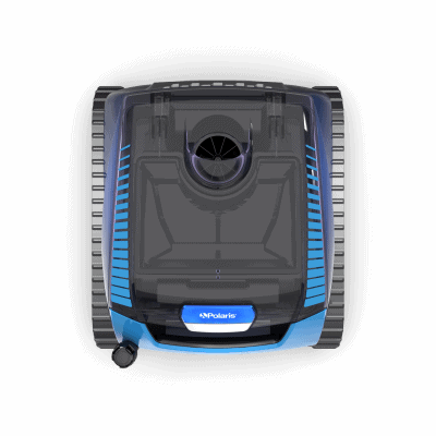 Top view of Polaris FREEDOM™ Plus Cordless (FRP550CTLR) pool cleaner, showing its sleek design.