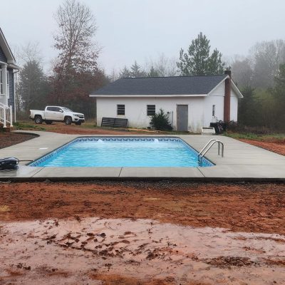 Caswell Beach Tile enhances a pool deck in Long Island, NY, complementing a modern outdoor living space.