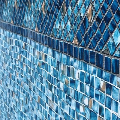 Close-up of Luxe Gemstone Tile in Ocean Breeze, a stylish floor option for NY pool supplies in Long Island.