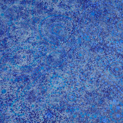 Starlight Swirl’s abstract blue dots and swirls evoke movement and depth across Long Island pools.