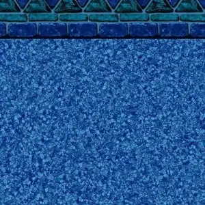 A textured Jamaica Tile pool liner creates a stylish floor design, perfect for pools in Long Island and Queens.