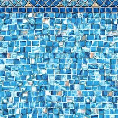 Ocean Breeze Floor Luxe Gemstone Tile with blue tones, ideal for upscale NY pool supplies displays.