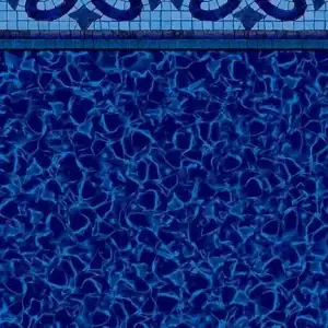 The Marco Island Tile/Morro Bay Floor liner displays a deep blue tone with a decorative tile border.