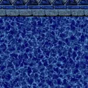 Blue pool water with a tile border, showcasing New Hampton Bays Tile/Sierra Floor in Long Island, NY.
