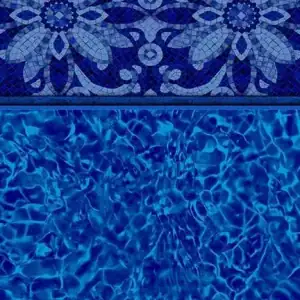 Sea Blossom Tile and Blue Pointe Floor designs showcased for pool supplies in Long Island, NY.