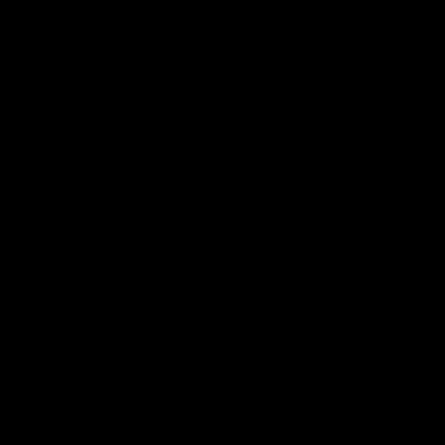 A solid black left arrow icon appears on a white background, suitable for pool supplies directions.