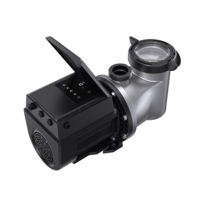 2.7 HP Ai Variable Speed Inverter Pump (MP3AI) in black and silver, featuring a digital panel and clear filter cover.