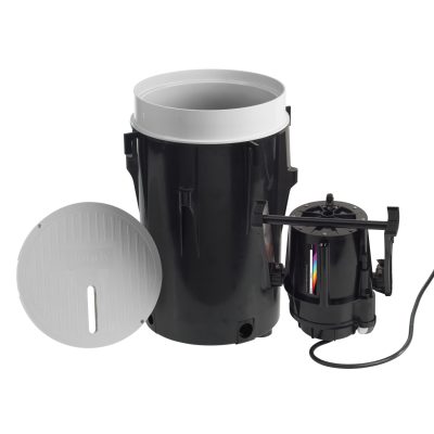 Infinite WaterColors Laminar Jet with Light 100' RGBW LED 25W shown on a white background with cord.