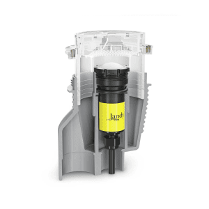 Cutaway view of TruFit Bubbler with Pressure Check Technology, displaying internal parts and structure.