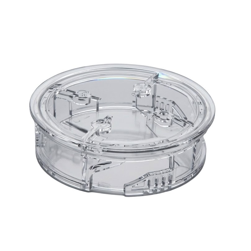 TruFit Bubbler Winterizing Kit lid featuring secure locking mechanisms, displayed on a white background.